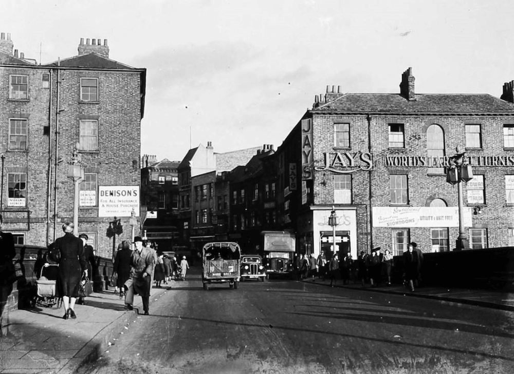 Historic image over The Bridge